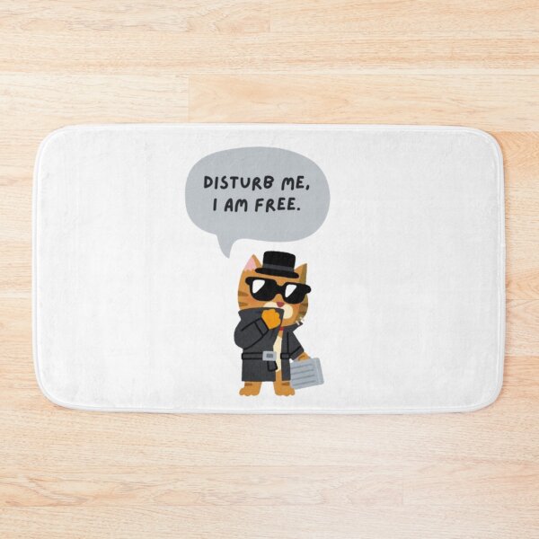 Item preview, DISTURB ME I AM FREE. CAT TYPOGRAPHY DESIGN. designed and sold by TypeMuse.