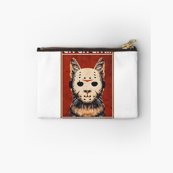 Item preview, Jason Voorhees Inspired Cat Illustration with Hockey Mask Horror Design designed and sold by satawis.