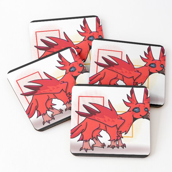 Item preview, Vibrant Red Cartoon Bird Character designed and sold by Baby-Care.