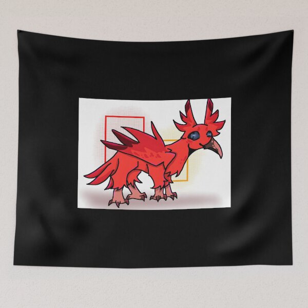 Item preview, Vibrant Red Cartoon Bird Character designed and sold by Baby-Care.