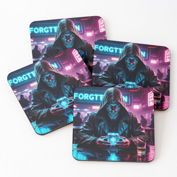 Item preview, Cyberpunk Man Holding Glowing Blue Cube designed and sold by Marcello Aivazi.