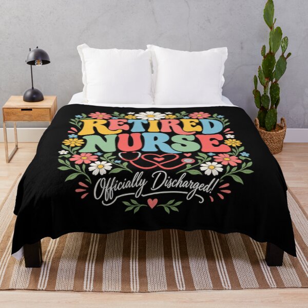 Item preview, Retired Nurse Retirement Officially Discharged Flowers Nurse T-Shirt – Retired Nurse Gift, Nursing Retirement Graphic designed and sold by Trendably.