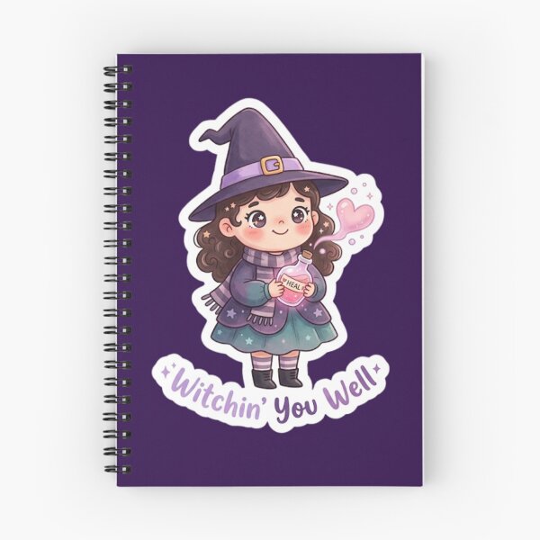 Item preview, Witchin’ You Well Cute Halloween Witch Sticker designed and sold by Cerys-GS.