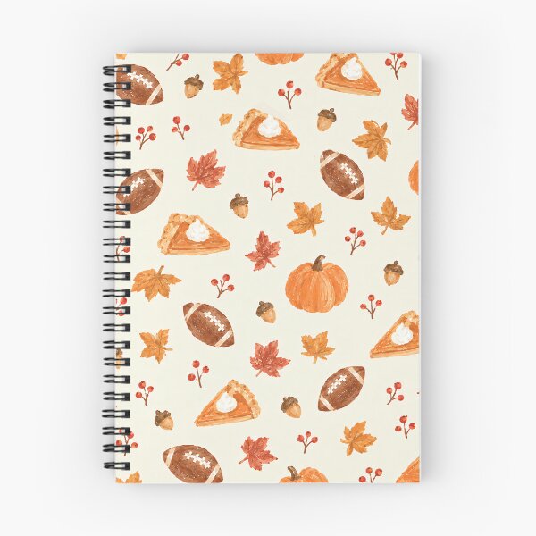 Item preview, Watercolor Fall Football Pumpkin Pie & Autumn Leaves designed and sold by Luv4tete.