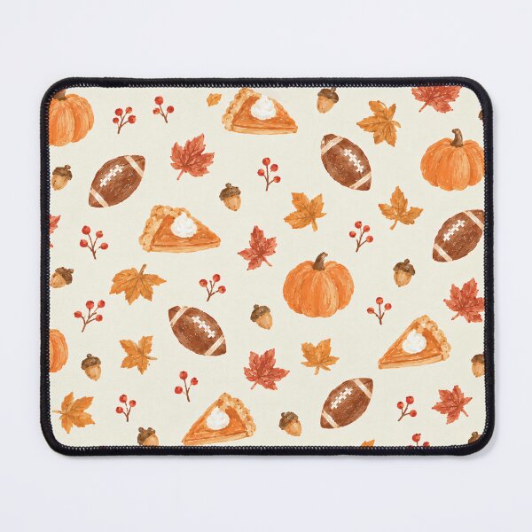 Item preview, Watercolor Fall Football Pumpkin Pie & Autumn Leaves designed and sold by Luv4tete.