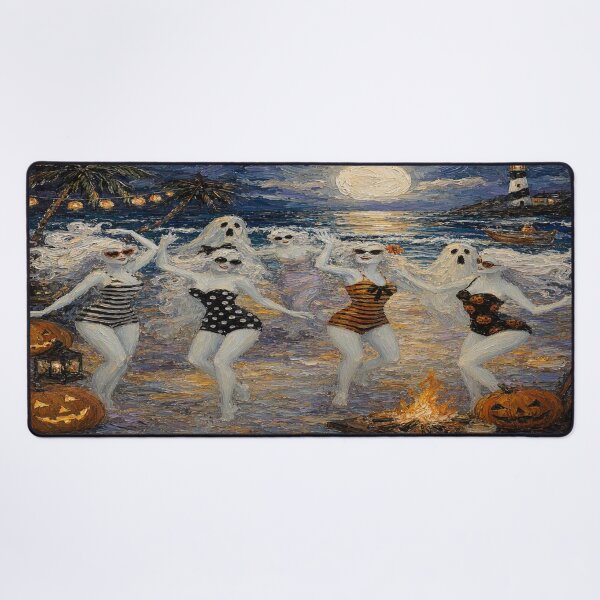 Item preview,  Impasto Ghost Beach Party Portrait designed and sold by FotoworldEdel.