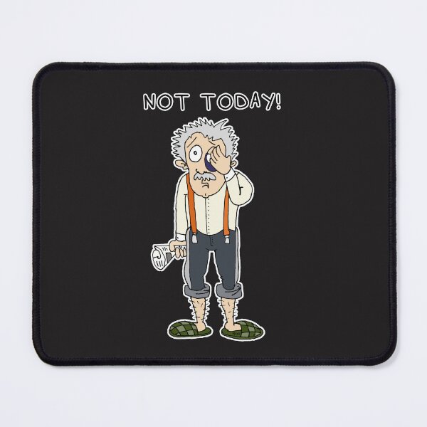 Item preview, Not Today Sticker | Sarcastic Grandpa Cartoon & Refusal Meme designed and sold by MyxaART.