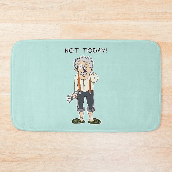 Item preview, Not Today Sticker | Sarcastic Grandpa Cartoon & Refusal Meme designed and sold by MyxaART.