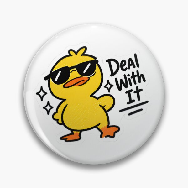 Item preview, ​Deal With It Duck - Sassy Cartoon Duck with Sunglasses designed and sold by Duck lovers.