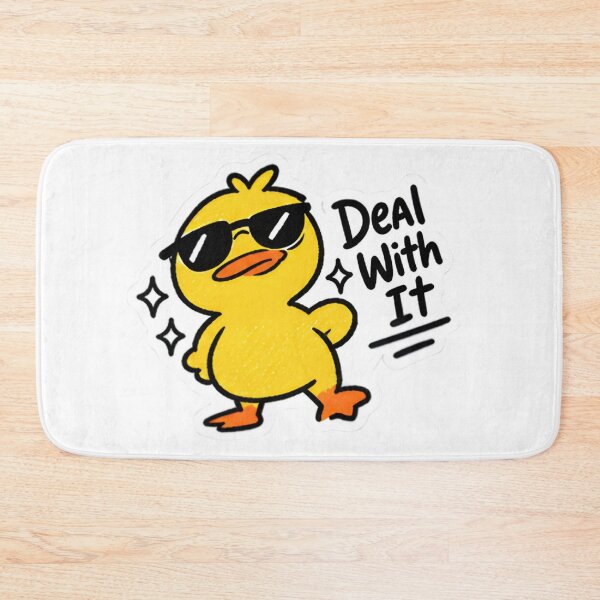 Item preview, ​Deal With It Duck - Sassy Cartoon Duck with Sunglasses designed and sold by Duck lovers.