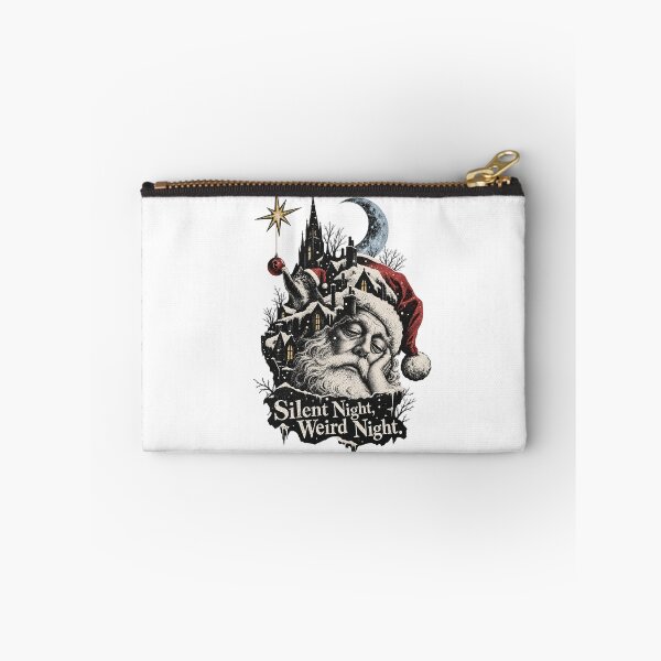 Item preview, Silent Night Weird Night Sleeping Santa Winter Village Art designed and sold by zzz888.