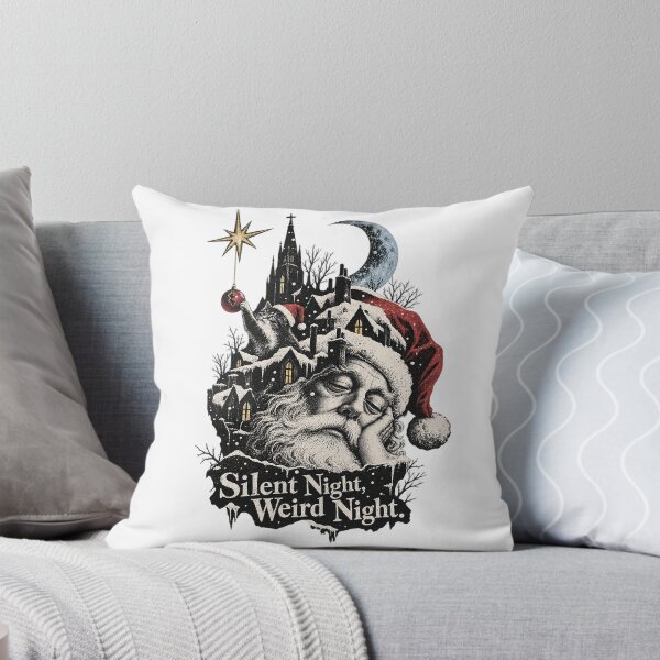 Item preview, Silent Night Weird Night Sleeping Santa Winter Village Art designed and sold by zzz888.