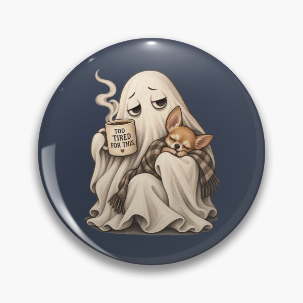 Item preview, Too Tired For This Ghost Chihuahua designed and sold by AmiGraph.