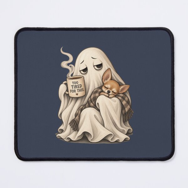 Item preview, Too Tired For This Ghost Chihuahua designed and sold by AmiGraph.