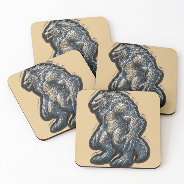 Item preview, Embossed Warewolf on Yellow  designed and sold by Digital Attic 95.