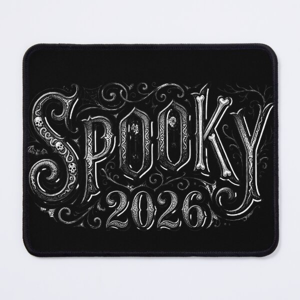 Item preview, Spooky 2026 Vintage Engraving Typography Halloween designed and sold by DarkOriginArts.