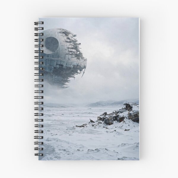 Item preview, Damaged Death Star Over Snowy Landscape designed and sold by Late Theory.
