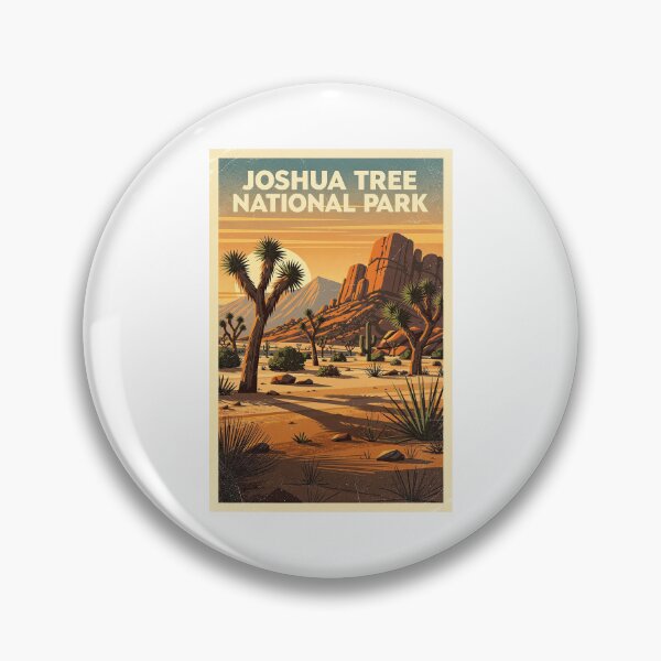 Item preview, Joshua Tree National Park Vintage Travel Art designed and sold by Teelogic.