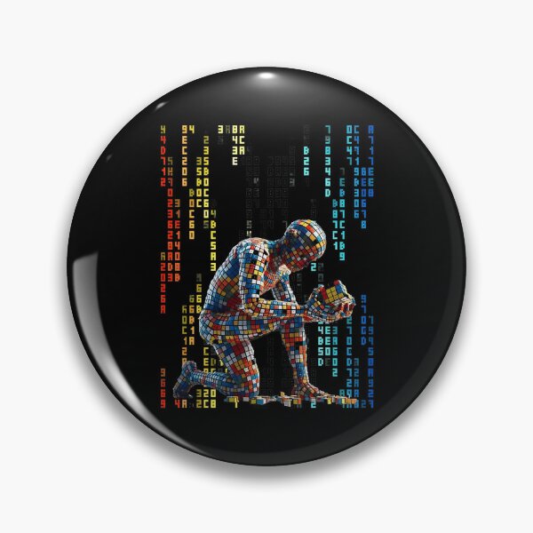Item preview, Mosaic Figure Puzzle Code Art designed and sold by joihamby84.