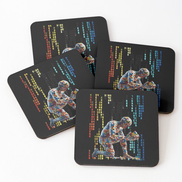 Item preview, Mosaic Figure Puzzle Code Art designed and sold by joihamby84.