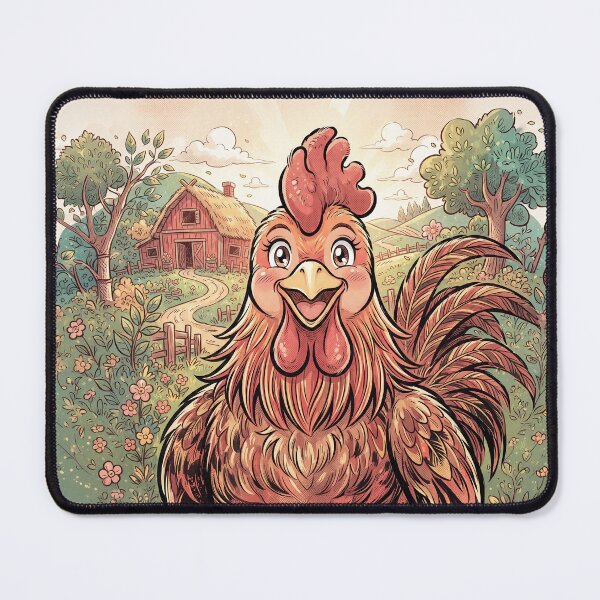 Item preview, Smiling Rooster Anime Style designed and sold by Home Decor Art.