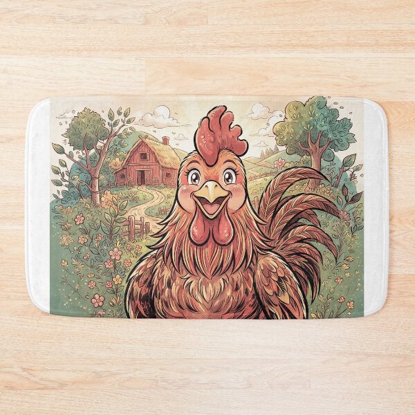 Item preview, Smiling Rooster Anime Style designed and sold by Home Decor Art.