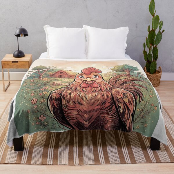 Aperçu de l'œuvre Smiling Rooster Anime Style créée et vendue par Home Decor Art.