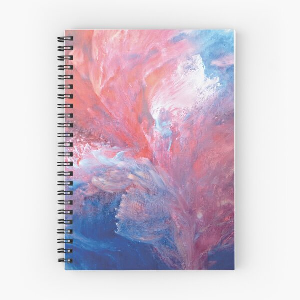 Item preview, Abstract work withs shape of a leaf  in pink, blue and white designed and sold by Photopat.