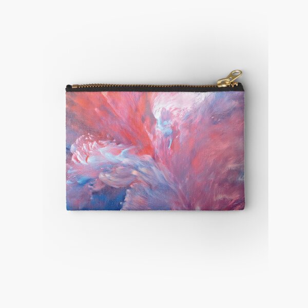 Item preview, Abstract work withs shape of a leaf  in pink, blue and white designed and sold by Photopat.