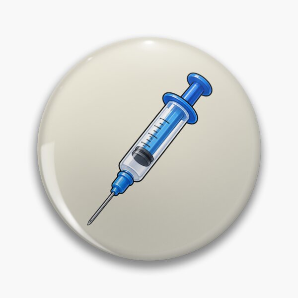 Artikelvorschau, Illustration einer medizinischen Spritze für Themen aus dem Gesundheitswesen und der Krankenpflege entworfen und verkauft von Theproxmrt.