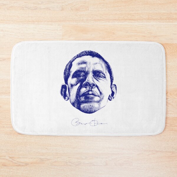 Item preview, Barack Obama Portrait in Dark Blue Artistic Design designed and sold by Barbara Souza.