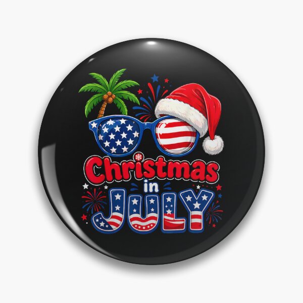 Item preview, Christmas in July 4th of July Patriotic American Santa designed and sold by vetr772.