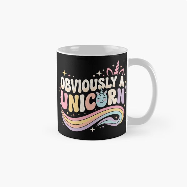 Item preview, Obviously A Unicorn Groovy Retro Pastel Design T-Shirt – Cute Unicorn Lover Gift, Magical Rainbow Graphic designed and sold by Trendably.