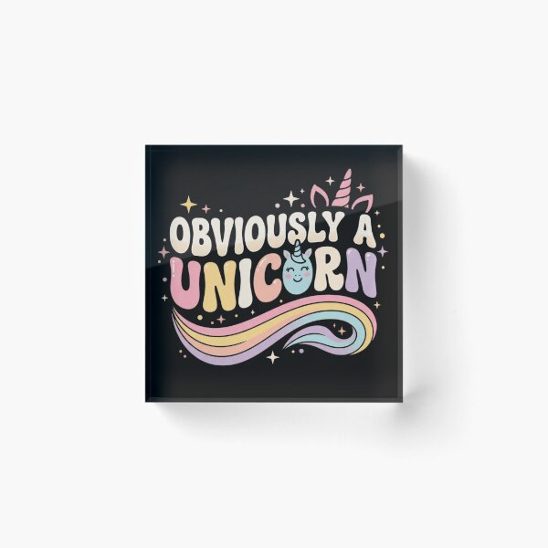 Item preview, Obviously A Unicorn Groovy Retro Pastel Design T-Shirt – Cute Unicorn Lover Gift, Magical Rainbow Graphic designed and sold by Trendably.