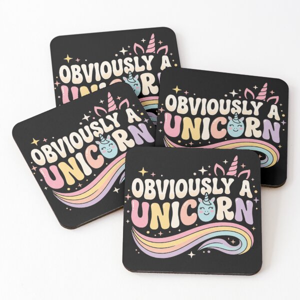 Item preview, Obviously A Unicorn Groovy Retro Pastel Design T-Shirt – Cute Unicorn Lover Gift, Magical Rainbow Graphic designed and sold by Trendably.