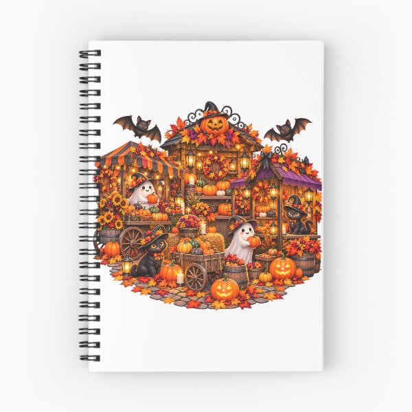 Item preview, Enchanted Pumpkin Square – Gothic Autumn Village designed and sold by Clothes With Smiling Animals Walt Gral.