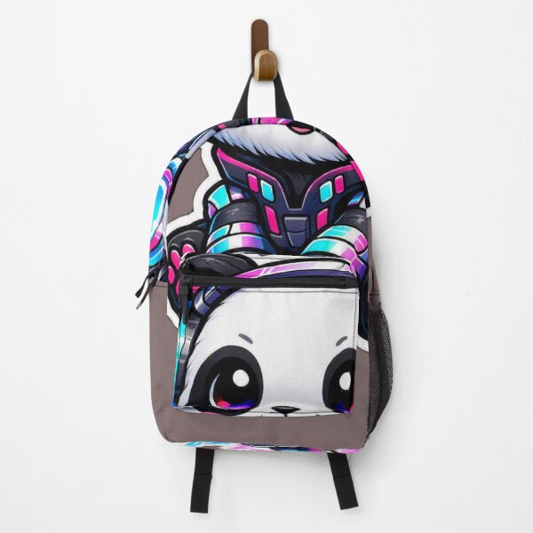 Item preview, Kawaii Cyberpunk Panda Sticker - Cute Neon Gaming Tech Bear Decal designed and sold by CyberPaws Art.