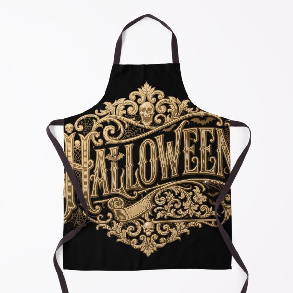 Item preview, Gold Halloween Victorian Ornate Engraving designed and sold by DarkOriginArts.