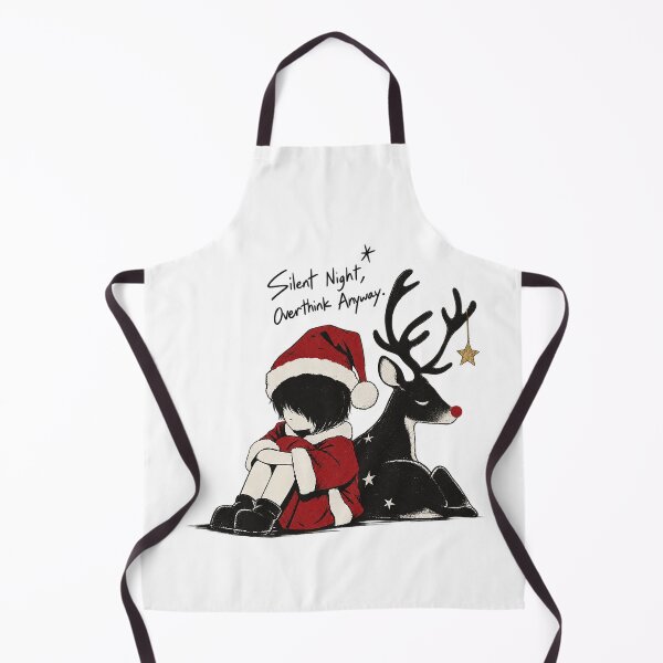 Item preview, Silent Night Overthink Anyway Cute Holiday Reindeer designed and sold by zzz888.
