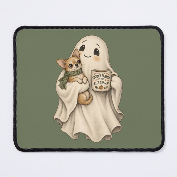 Item preview, Spooky Season Autumn Season Ghost Chihuahua designed and sold by AmiGraph.