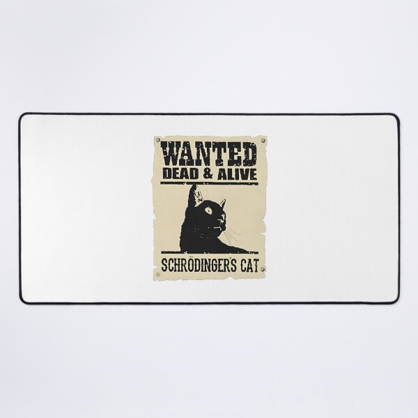 Artikelvorschau, Dead and Alive Schrödinger's Cat Quantum Physics Illustration entworfen und verkauft von Heinzhub.