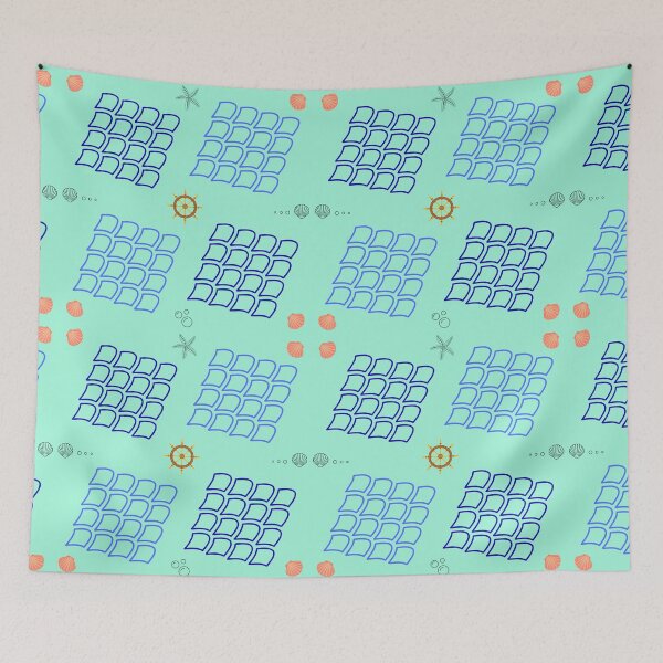 Item preview, Escamas de peixe no oceano designed and sold by DiFraia Studio.