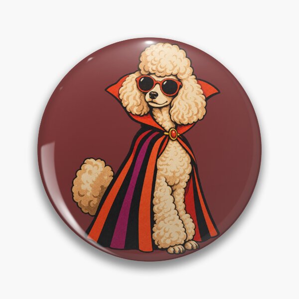 Item preview, Retro 1970s Vampire Poodle Art – Groovy Vintage Halloween Print designed and sold by MagicMakerPh.