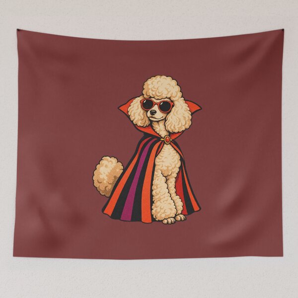 Item preview, Retro 1970s Vampire Poodle Art – Groovy Vintage Halloween Print designed and sold by MagicMakerPh.