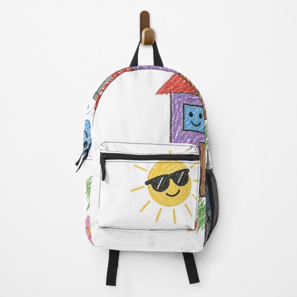 Item preview, Cute Crayon House Sunshine And Happy Cloud designed and sold by Pawfect Vibes Hub.