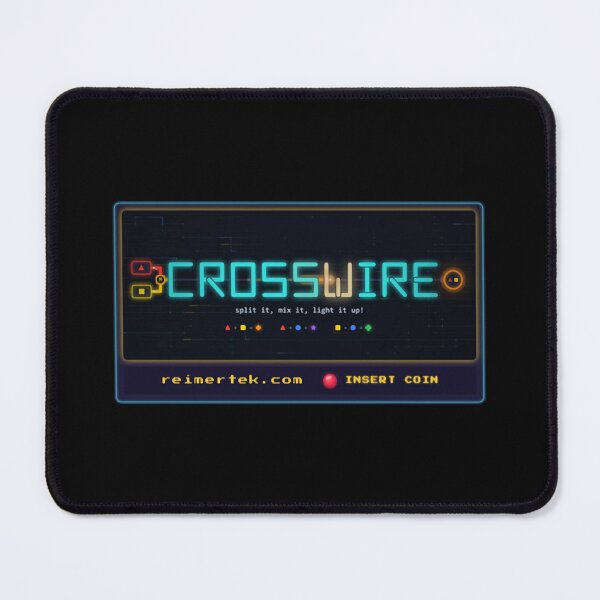 Item preview, Crosswire Neon Circuit Puzzle Arcade Game Grid Art designed and sold by Reimertek.