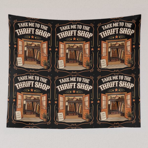 Item preview, Take Me to the Thrift Shop – Vintage Retro Thrift Store Design designed and sold by CutieGalore.