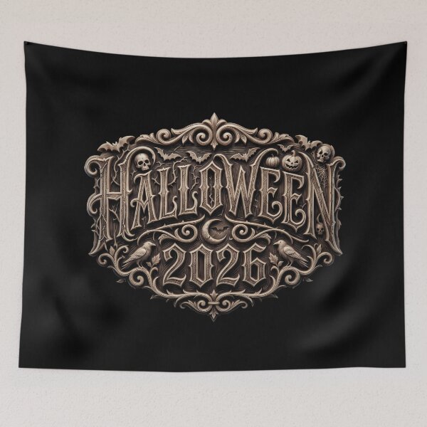 Item preview, Halloween 2026 Carved Wood Emblem designed and sold by DarkOriginArts.