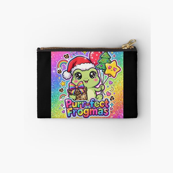 Item preview, Lisa Frank Christmas Frog Purrfect Frogmas Neon 90s Retro designed and sold by HealingEraInk.