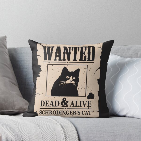 Item preview, Wanted Dead And Alive Schrödinger Cat Quantum Physics Design designed and sold by Heinzhub.